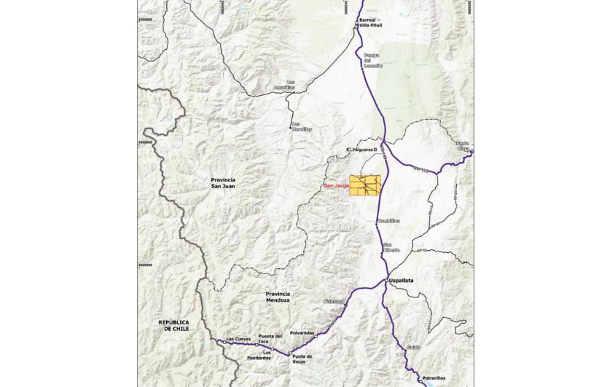 Mapa de ubicación del proyecto PSJ.