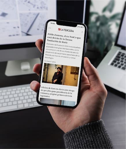 La Tercera en tu teléfono en el trabajo