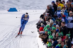Sebastián Endrestad completa su participación en el sprint de esquí de fondo en los Juegos Olímpicos de Invierno