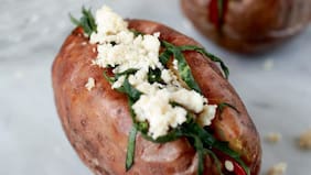 Papas rellenas de ricota y espinaca