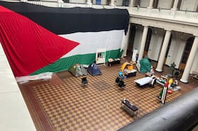 “Acampe” por Palestina en la Universidad de Chile termina luego de dos meses
