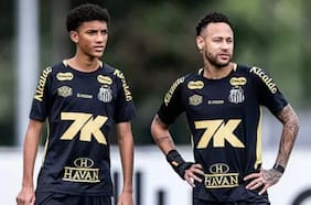 Justo cuando busca ir al Mundial: Neymar protagoniza pelea a golpes con el hijo de Robinho en entrenamiento del Santos