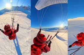Parapentista se grabó sobrevolando la Cordilla Darwin: CONAF rechazó la maniobra