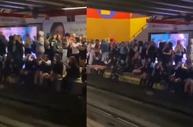 Protesta de estudiantes secundarios interrumpe servicio en estación Los Leones de la Línea 1 del Metro