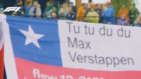 De Chile para el mundo: la bandera que sorprendió a Max Verstappen y que la Fórmula 1 viralizó en sus redes sociales