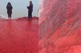 La mágica “lluvia roja” en una isla de Irán