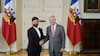 Presidente Boric recibe a José Antonio Kast en el palacio La Moneda