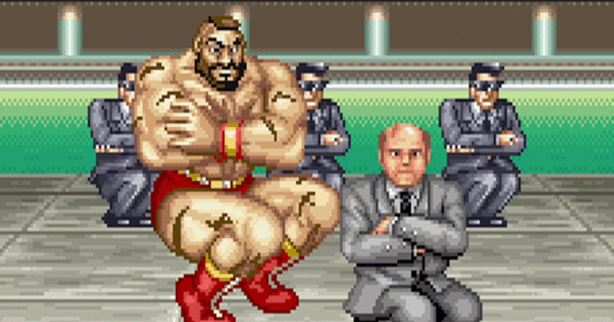El final de Zangief en Street Fighter II es de los más recordados