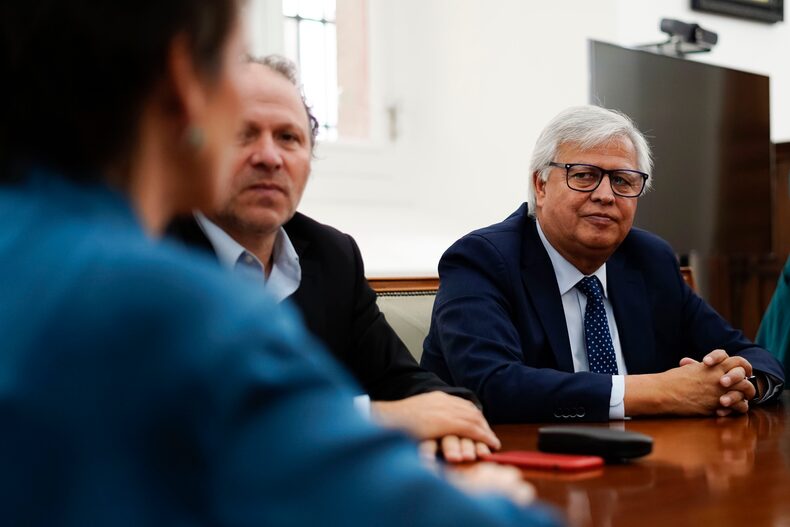 SENADORES PARTIDO SOCIALISTA SE REUNEN CON MINISTRA DEL INTERIOR CAROLINA TOHA