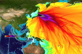 Cómo fue el devastador tsunami que atravesó el Océano Pacífico tras el gran terremoto de Japón