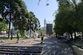 Desbordes realiza positivo balance de celebraciones de año nuevo en la Torre Entel y detalla que se retiraron 120 toneladas de basura