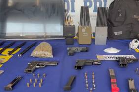 PDI desarticula banda criminal “Los Mundillos” en San Bernardo:  detuvieron a seis personas e incautaron drogas y armas