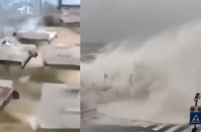 Impactantes registros del Ciclón Harry: inundaciones y vientos extremos mantienen en alerta roja el sur de Italia