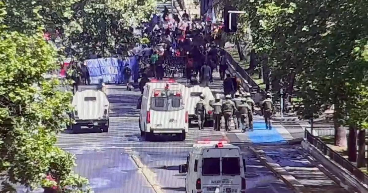 “Marcha por la Resistencia de los Pueblos” en Santiago terminó con cuatro detenidos y algunos desórdenes