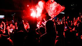 En medio de la Copa Davis: barristas de la U protagonizan incidentes fuera del Estadio Nacional