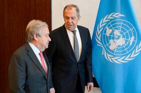 Secretario general de la ONU denuncia “devastación” causada en Ucrania ante canciller ruso