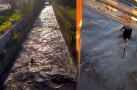 Sujeto se lanzó al canal San Carlos para huir de Carabineros: tuvieron que rescatarlo