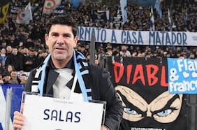 La confesión del Matador Salas en el homenaje que le brindó la Lazio: “Cuando llegué acá, nadie me conocía”