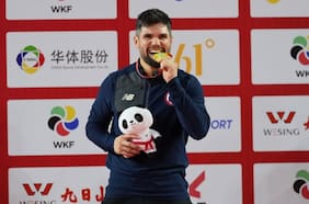 Rodrigo Rojas continúa haciendo historia y gana su segunda medalla de oro del año en la Premier League de karate