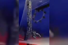 “Hombre bala” cayó fuera de malla de seguridad durante un show circense en Antofagasta