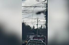 Imágenes sensibles: hombre sufrió golpe eléctrico al tratar de robar cables en San Pedro de la Paz