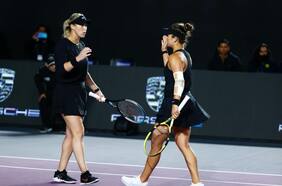 Triunfo clave: Guarachi festeja por primera vez en las Akron WTA Finals y queda a una victoria de las semifinales