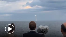 Macron presencia la prueba de nuevo misil nuclear francés