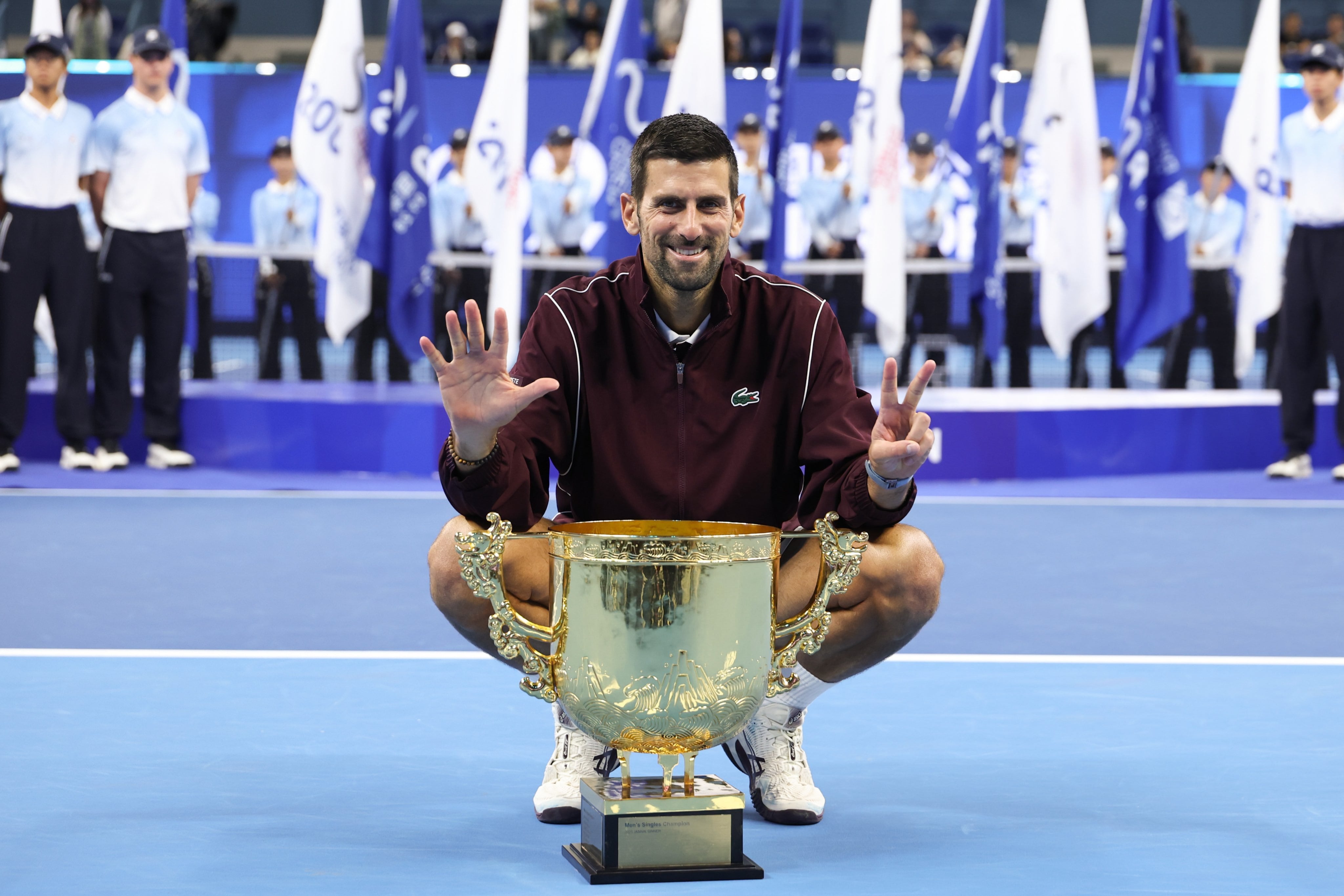 Quedó a un título de Federer: Novak Djokovic se queda con la corona del China Open