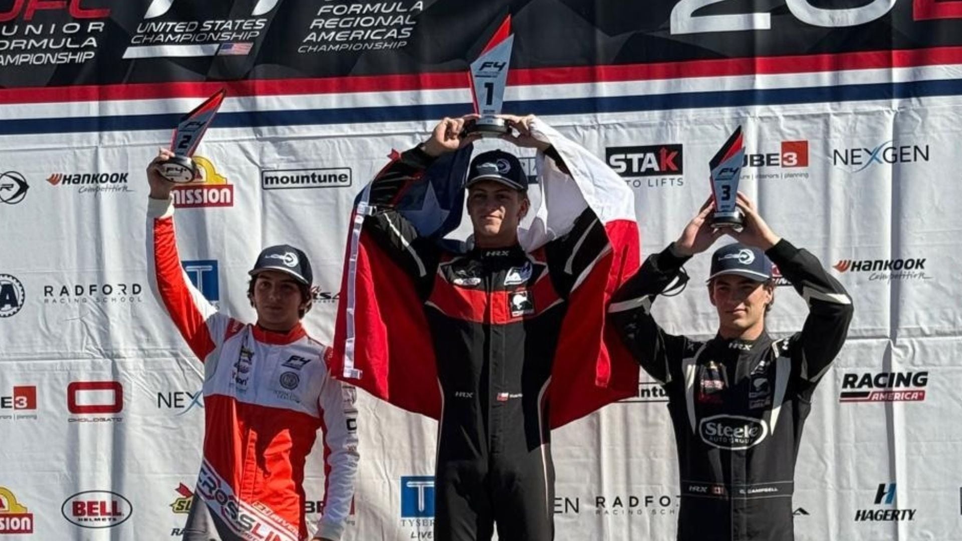 Clemente Huerta cierra la temporada con un triunfo en la F4 de Estados Unidos