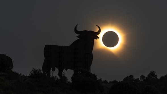 Después de 121 años, España vivió un eclipse solar total