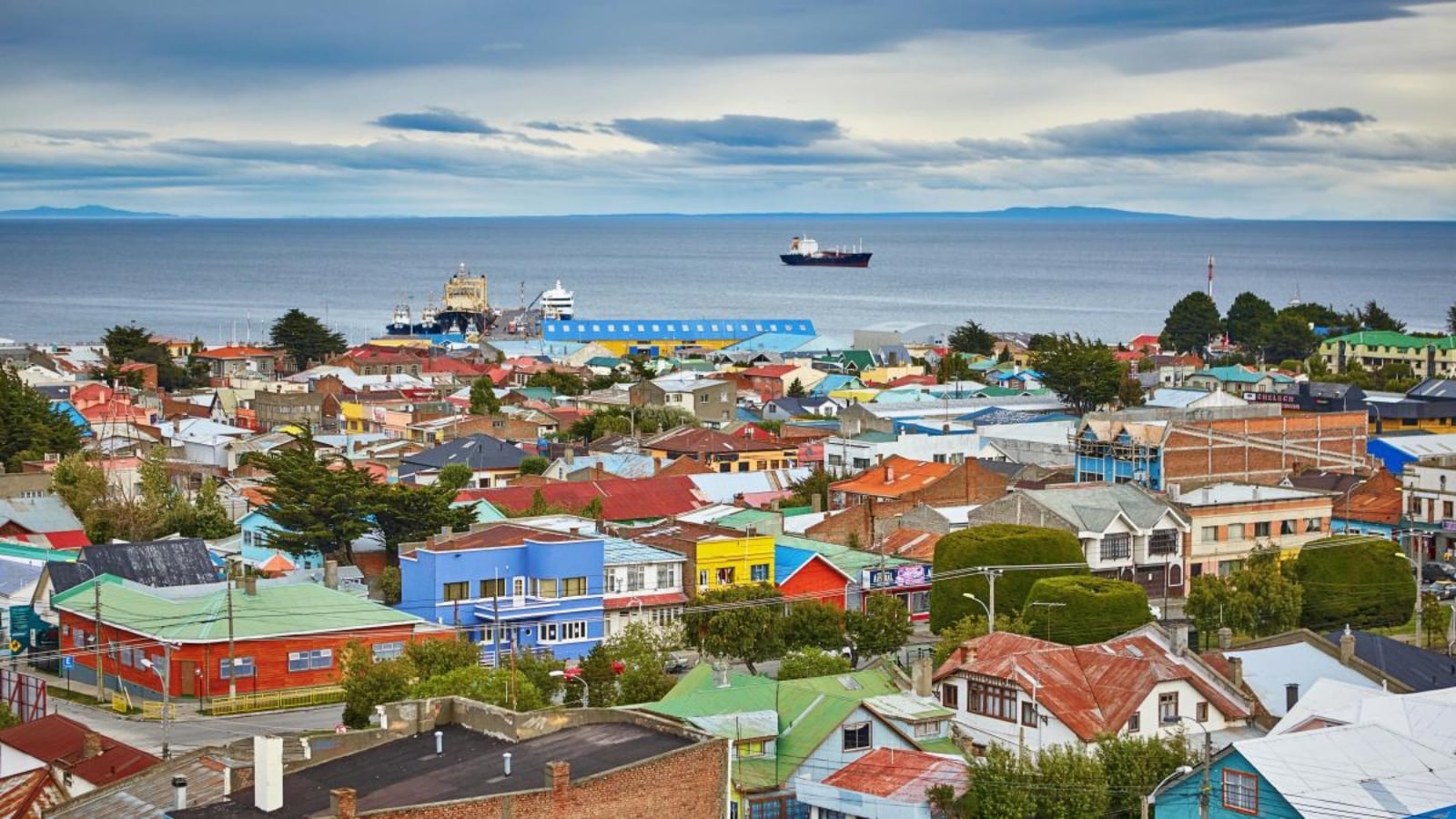 Vista aérea de Punta Arenas
