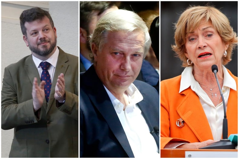 Johannes Kaiser, José Antonio Kast, Evelyn Matthei