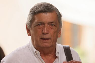 El presidente del Partido Comunista, Lautaro Carmona, en el Palacio de La Moneda.