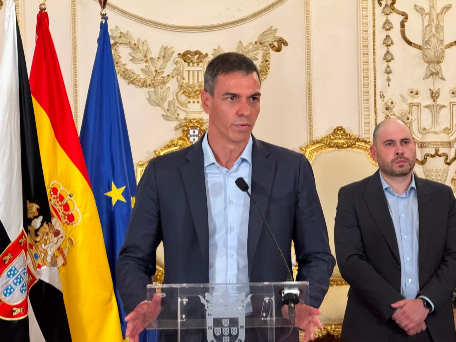 El presidente del Gobierno españaol, Pedro Sánchez, en Ceuta. Foto: Europa Press
