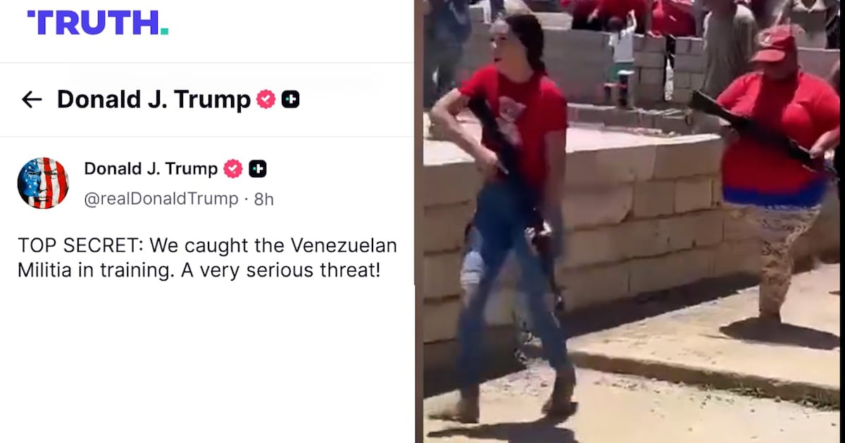 El irónico mensaje de Trump por el entrenamiento de las “milicias venezolanas”