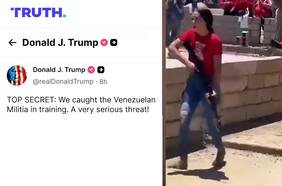 El irónico mensaje de Trump por el entrenamiento de las “milicias venezolanas”