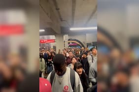 Así fue el colapso en la estación Los Leones tras falla técnica en Línea 1