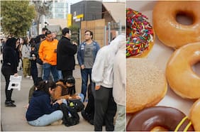 La turbulenta historia tras Krispy Kreme, la firma de donas que causó furor en su apertura en Chile con gente acampando