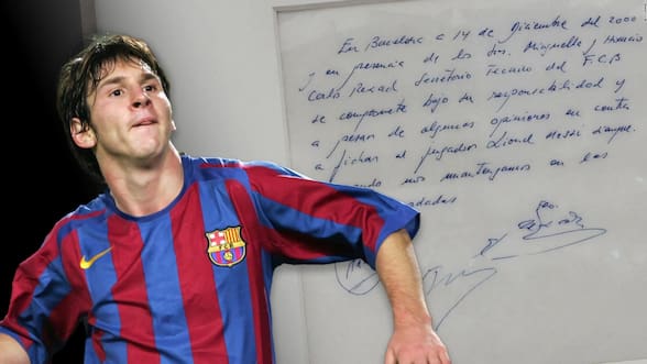 El acuerdo con Jorge Messi para llevar a la Pulga al Barcelona: la servilleta que cambió la historia del fútbol
