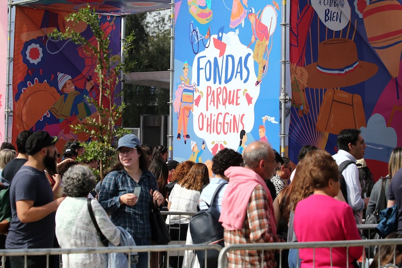 Apertura de las Fondas del Parque OHiggins 17/9/2024.