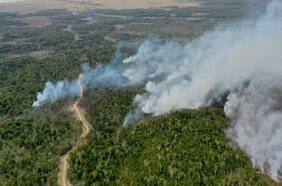 Sensor satelital muestra la magnitud del incendio forestal en Timaukel