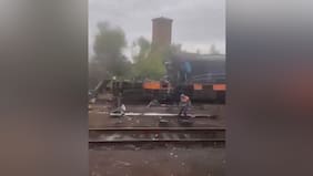 Dron ruso impacta contra tren ucraniano: ataque ocurrió tras el paso de altos funcionarios europeos por la zona