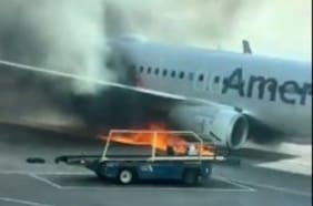 Avión se incendia en aeropuerto de Denver en Estados Unidos