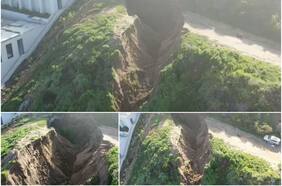 Nuevo socavón afecta lujoso condominio en Cachagua