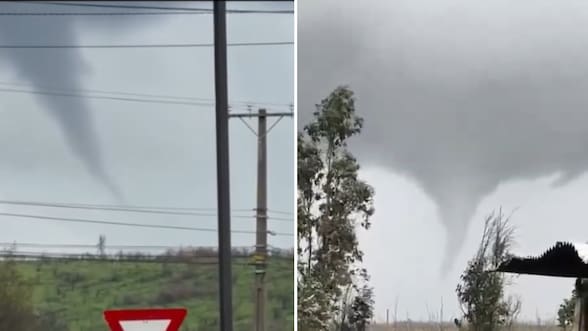 Se desarrollan tornados en la región de Ñuble en medio de sistema frontal