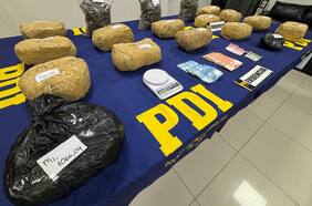 Operativo de la PDI en Independencia deja tres detenidos e incautación de casi 20 kilos de droga