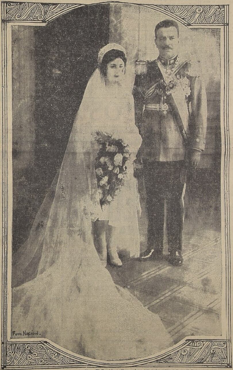 Matrimonio del presidente Carlos Ibáñez del Campo y Graciela Letelier Velasco