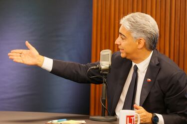 Candidato presidencial independiente Marco Enríquez-Ominami en el programa de streaming de La Tercera, Desde la Redacción. 27 de octubre, 2025. Foto: Pedro Rodríguez.