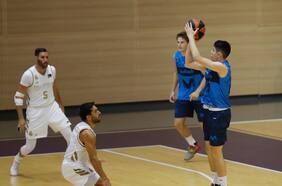 Ignacio Arroyo suma minutos ante el Real Madrid