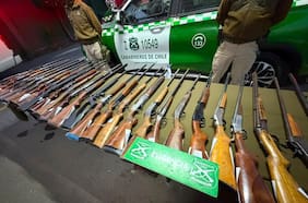 Carabineros retira de circulación 113 armas de fuego y más de 2 mil municiones en lo que va del año en San Bernardo